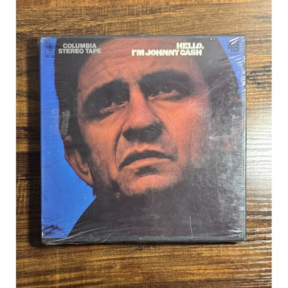NEW "Hello I'm Johnny Cash" Columbia Stereo Tape HC Reel to Reel Sealed Vintage - Picture 1 of 11